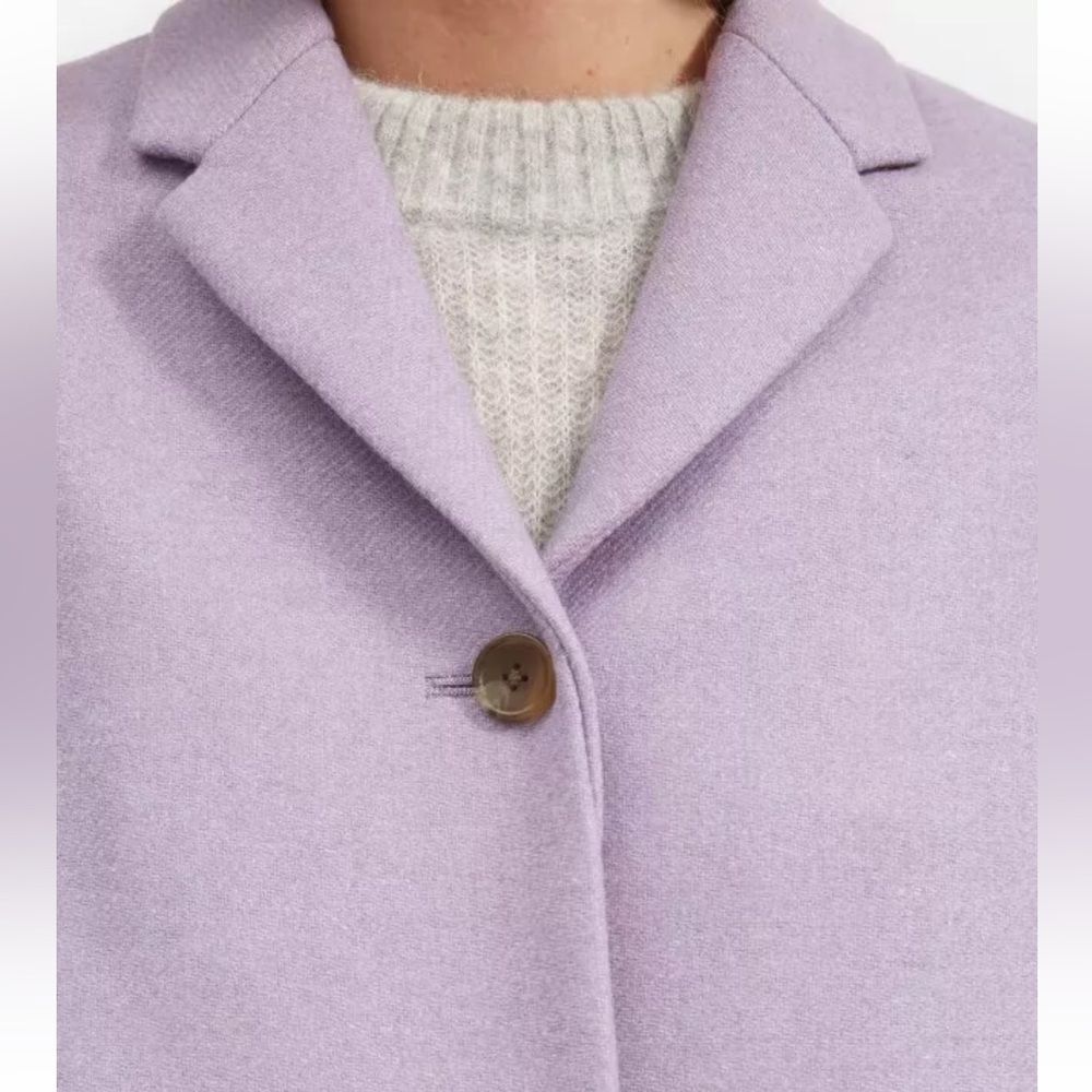 NWT Everlane Cocoon Wool blend Coat in Lavender / Purple - Picture 8 of 13